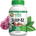 Botanická volba Sleep- Ez - Mocná směs Valerian Extract, Melatonin, chmel, Kava Kava a Lemon Balzám pomoci Foster Spánek bez grogginess (30 Kapsle)