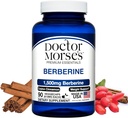 Doctor Morse je Berberine dodatek 1500mg, Berberine HCI s Ceylon Skořice, Extra Strength Formule, Made in USA v FDA- registrované, NSF- Certified Facility, 90 Kapsle