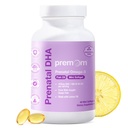 Premom Prenatal DHA Fish Oil: Triglycerid Omega 3 s 470mg DHA, 200mg EPA + 400 IU VIT D3 dodatek - Podpora plodnosti žen - Globálně sourced from Wild Caught Fish