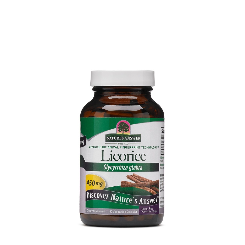 Odpověď přírody Licorice Root 90 Kapsle - Hudební, imunitní a respirační podpora - Vegetariánské, Veganské, Gluten zdarma, Kosher Licorice Root Kapsle - Podporuje pleť