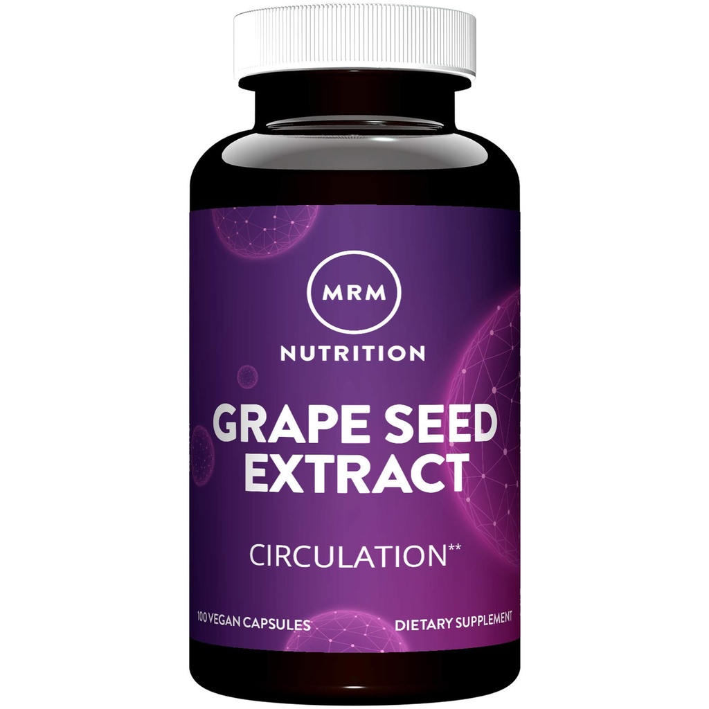 MRM Nutrition Grape Seed Extract S124; Circulation S124; Antioxidants S124; Antiagning S124; Gluten Free + Vegan S124; 100 Servingů