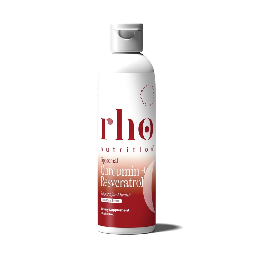 Rho Nutriční Lipozomální kurkumin + Resveratrol (1 balení) - Ultra vysoká absorpční tekutý kurkumin dodatek - Podporuje společný komfort, mobilita, buněčné zdraví a celkové well- being