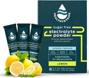 Sugar Free Electrolyte Powder Drink Mix s 15 Mikronutrienty, Aktivní zotavení a Hydratace pro sport, turistiku, a aktivní životní styl, No Calorie, Umělé Flavors, Keto - 8 Pack