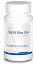 Biotics Research B6 B1 Plus Zinek Dodává aktivní formy B vitaminů, 5mg vysoce biologicky dostupné formy zinku, AIDS v činnosti více než 300 různých zinek dependentní enzymy 90 Kapsle