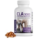 Bronson CLA 3000 Extra potence podporuje zdravé řízení hmotnosti Lean Svalová hmotnost Non- Stimulace konjugované kyseliny linolové 120 Softgels