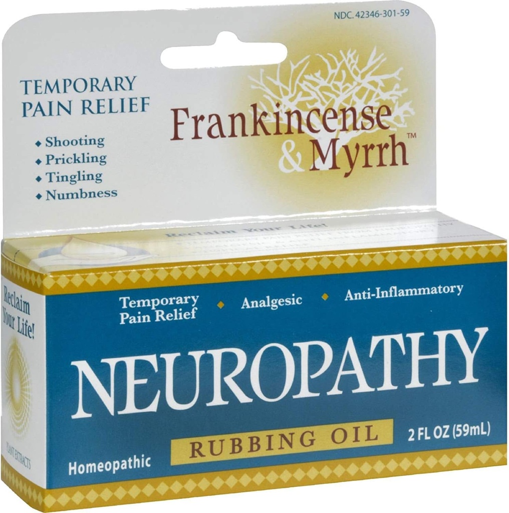 Frankincense a Myrrh Neuropatie Rubing Oil - 2 fl oz (Balení po 2)