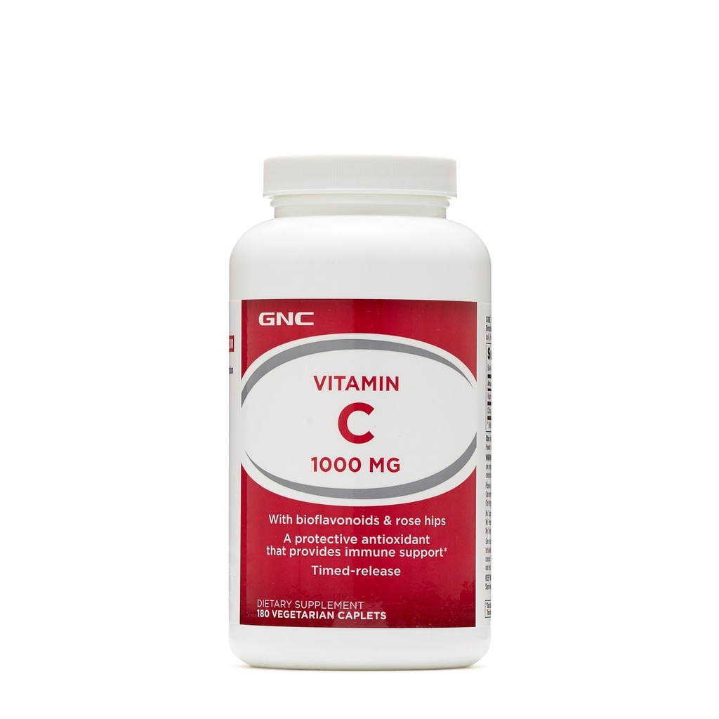 GNC Vitamin C 1000 s bioflavonoidy a Rose Hips Časované uvolnění 180 Tablety