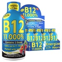 Vitamin Energy Shots, Mixed Berry Flavor, Až 7 + Hodiny energie, 1.93 Fl Oz, 12 Počet