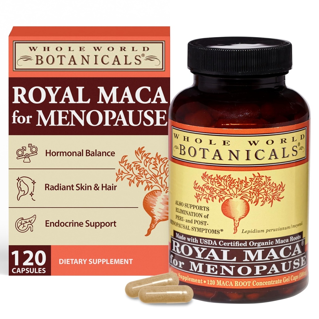 VŠECHNY SVĚTOVÉ BOTANICALY Royal Maca pro Menopauzu, 120 CT