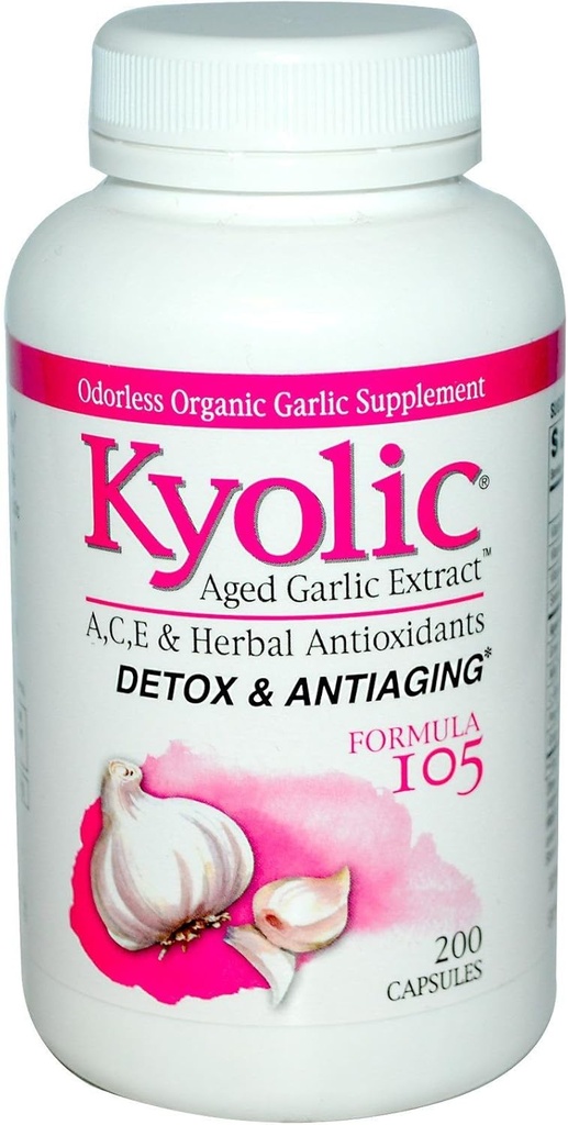 Kyolický Česnek Extract ™ Detox a Anti- Aging Formule 105 -- 200 Kapsle