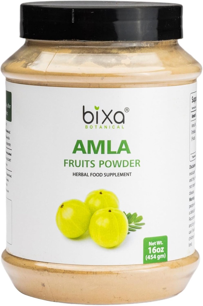 bixa BOTANICAL Amla Powder (Emblica officinalis), 1 libra (16 Oz) current 124; Bylinný doplněk Antioxidant & Imunity Booster