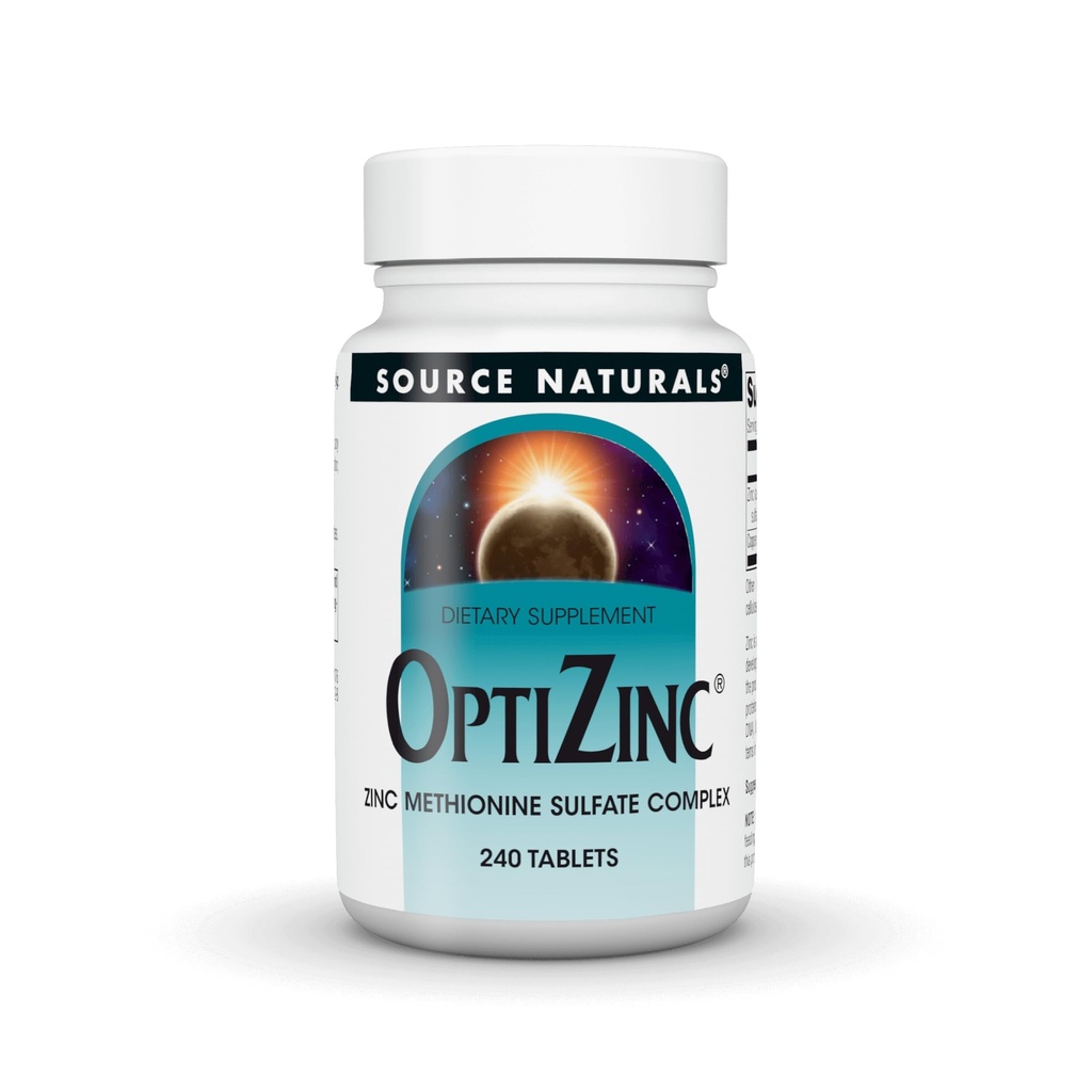 Zdroj Naturals OptiZinek Zinek Methionin Sulfath Complex & Dietní dodatek - 240 Tablety