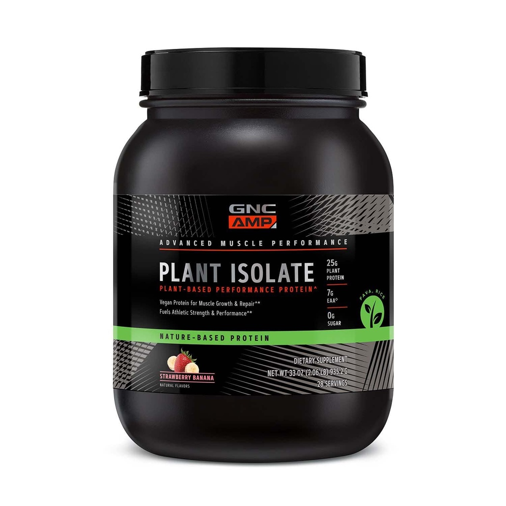 GNC AMP Plant Isolate Protein - Strawberry Banana (28 Služeb)