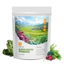 Hudetex Green Powder Superfood pro imunitní podporu s 12 oz Oz Greens Powder Smoothie Mix s Chlorella, Barley Grass, Kale & Beetroot Smoothie Booster, Chlorofyl Poskytování zelených.