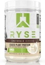 RYSE Nakládaný rostlinný protein - Vanilla - 20g Natural Vegan Plant- Based Protein Powder from Pea, Chickpea & Barley Rice - No umělé barvy, ochucení nebo sladkosti - 20 Služeb