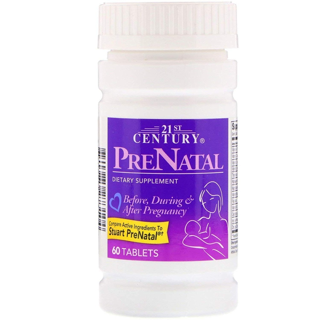 21. Století Vitamíny PreNatal Multivitamin Tabs, 60 ct