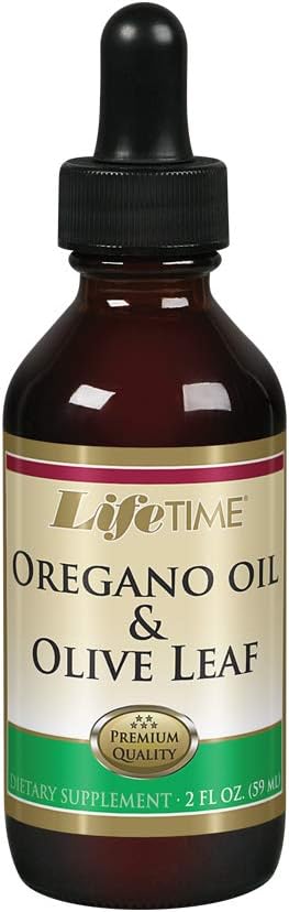 LIFETIME Organic Oregano Oil and Olive Leaf Drops CLAS124; Zdravá podpora imunitního systému CLAS124; Made in The USA CLAS124; 2 FL oz CLAS124; 59 Servings