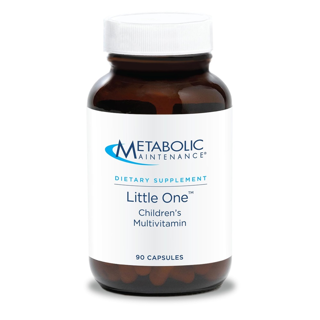 Metabolická údržba Little One - Dětský Multivitamin se železem, Děti 6- 12 let - Aktivní B vitaminy, Minerály + Vitamin D pro imunitní + zdraví kostí (90 malých Sized Kapsle)