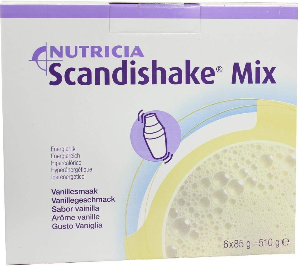 Scandishake Váha Gain Instant Shake Mix Powder, Vanilla, 3 Ounce Packet - Krabice 4
