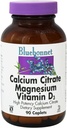 Citrát vápenatý hořčík Plus vitamin D 90 Caps - Bluebonnet