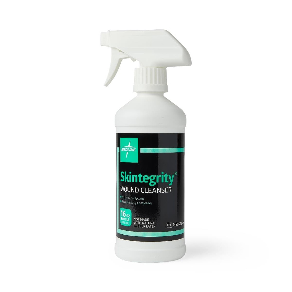 Medline Skeencess Wound Cleanser (balení po 1), 16 unce sprej láhev, pro čištění ran, odklízení, odstranění bílkovin, tlaková zranění, infikované rány, sprej lze nastavit z mlhy na proud