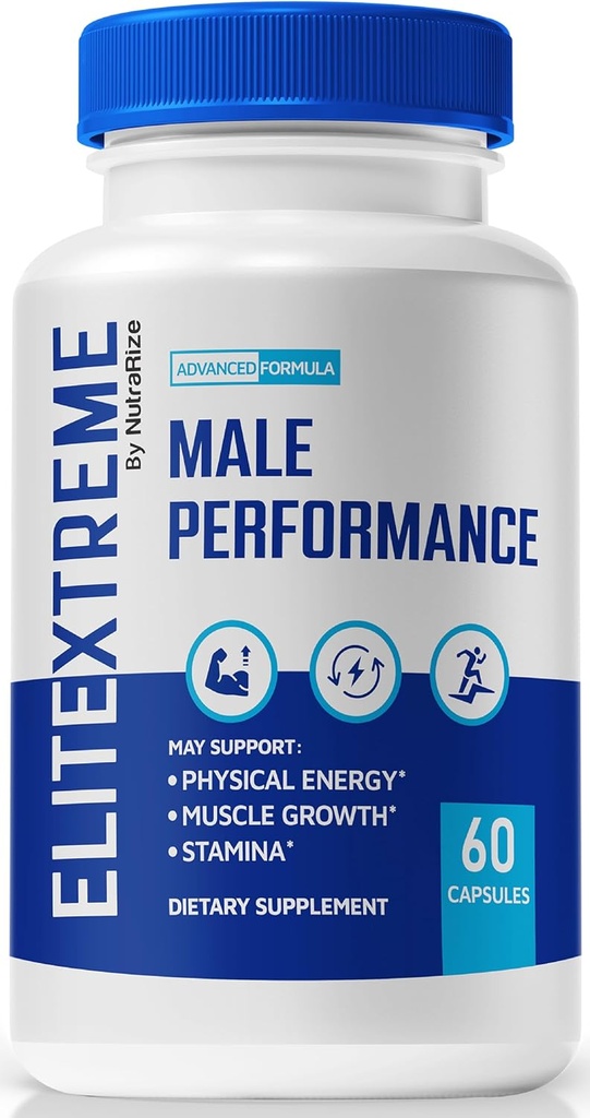 EliteXtreme Muž Dodatek, EliteXtreme Man pilulky, Všechny přírodní dietní kapsle pro muže, 1200 MG Multivitamins pro celkové zdraví, Elite Xtreme Recenze (60 Kapsle)