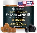 Shilajit Gummies - Sugar- Free Himalayan Organic Supplementary 124; 600mg Shilajit, 90 Gummies for Energy & Wellness