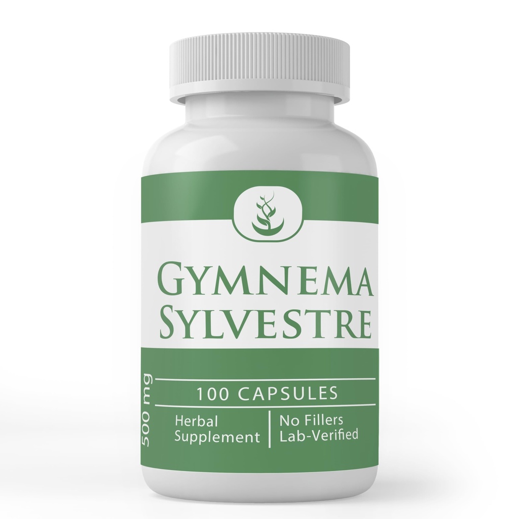 PRŮVODNÍ INGREDIENTY Gymnema Sylvestre (100 kapslí), Vždy čisté, Žádné přísady nebo Fillers, Laboratorní ověřené