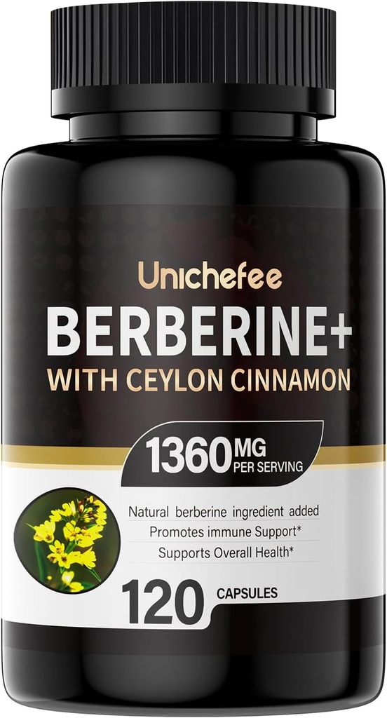 Berberine - 1000- 1500 mg denně - Berberine HCL dodatek pro metabolickou podporu - gluten- zdarma a veganské doplňky pro muže a ženy 16
