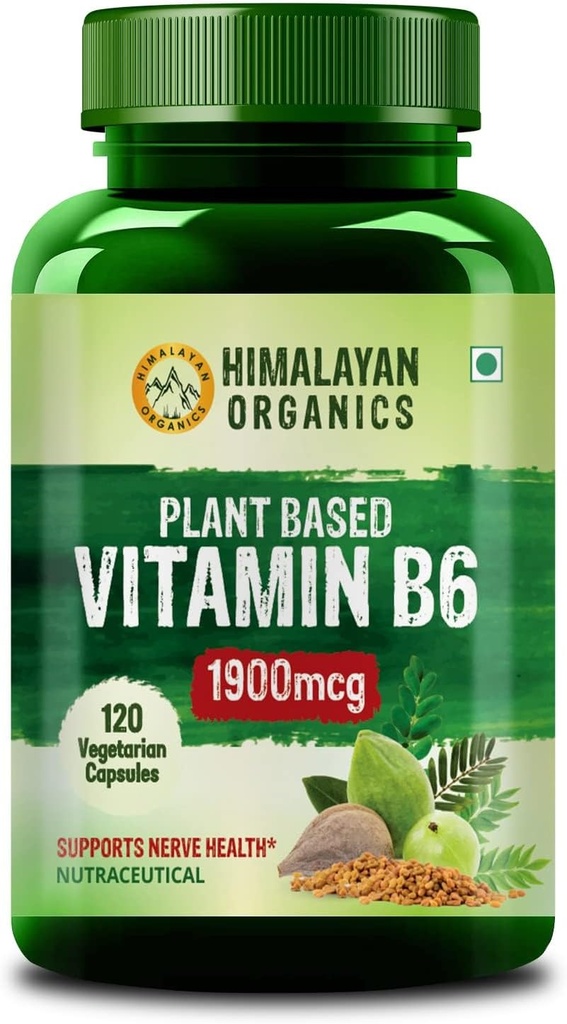 Plant- Based Vitamin B6 PHAR124; Podporuje imunitu, zdraví mozku (120 Kapsle)