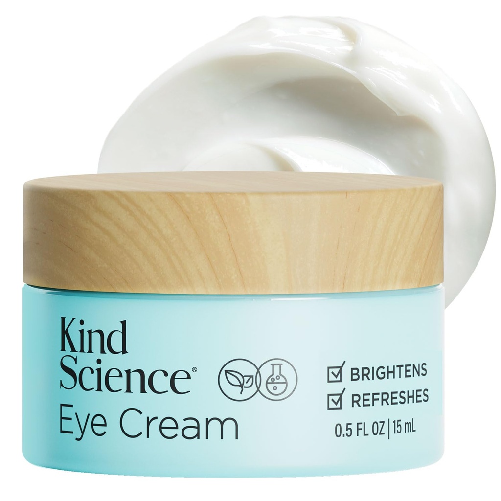 Druh věda Ellen DeGeneres Eye Cream - Under Eye Cream for Wrinkles Pozoruhodně Smooth & Moisturizes - Anti Aging with Hyaluronuic Acid, Vitamin C - Fragrance Free, Paraben Free, 0.5 fl oz