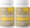 Prourol Patentovaný PROBIOTIC dodatek pro močení Zdraví, Podpora močového měchýře, imunitní boost, časté močení Relief, UTI zdraví, přírodní složky, Denní celkové zdraví Support-2 Lahvičky - 120 Počet