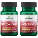 Swanson Nattokináza 2000 Fibrinolytické jednotky 100 miligramů 30 tobolek enzym (2 balení)