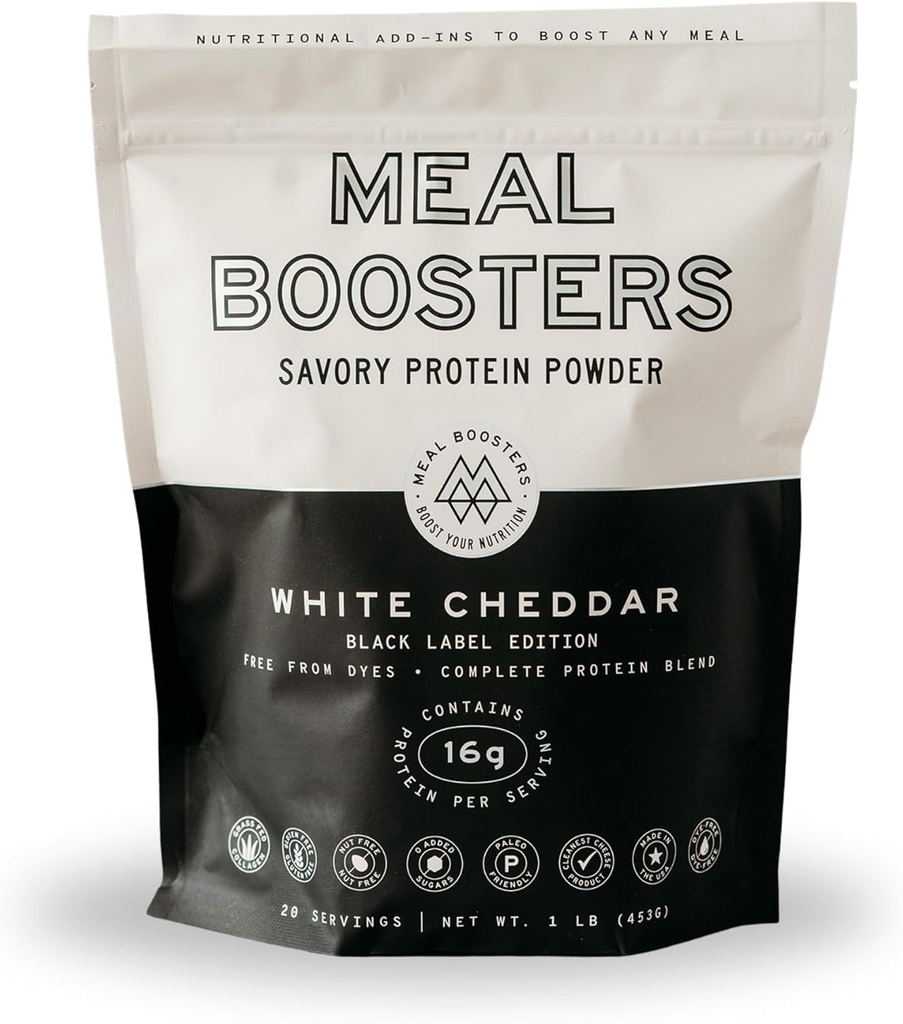 Savory White Cheddar Protein Powder - 16g High Protein Meal Enhancer pro vaření - Keto Friendly, Gut & Joint Support - Kolagen Peptides