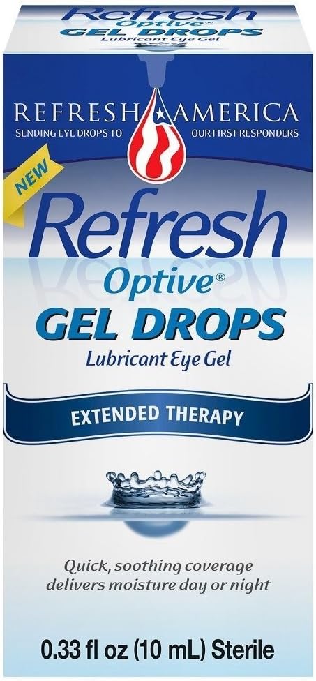 Refresh Optive Gel Drops 0.33 Fl Oz (10 ml) per Bottle - 2 Lahvičky