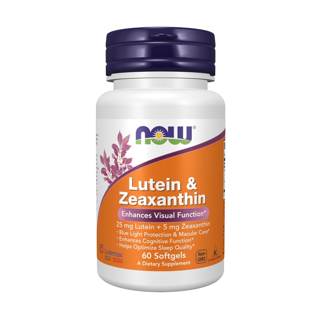 Nyní Potraviny doplňky, Lutein & Zeaxanthin s 25 mg Lutein a 5 mg Zeaxanthin, 60 Softgels