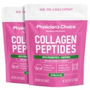 Kolagen Peptides Powder - Hydrolyzovaný protein (typ I & III) - Digestivní enzymy - Keto Kolagen Powder for Women & Men - Vlasy, kůže, sponky a cvičení Recovery Aid - Grass Fed, Non- GMO - Two- pack