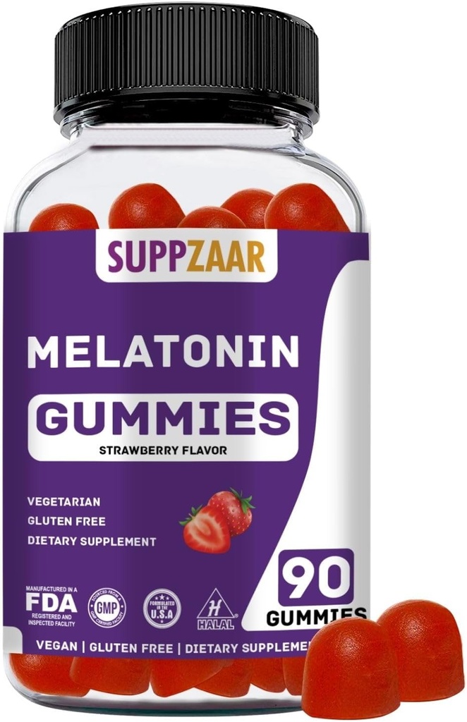 Melatonin Gummies. Melatonin 5 mg Gummies pro lepší spánek, energie a zaměření. Dospělí a děti Melatonin Gummy: Non- Habit Forming, Non- GMO, gluten- Free, Gelatin- Free. 90 Gummies