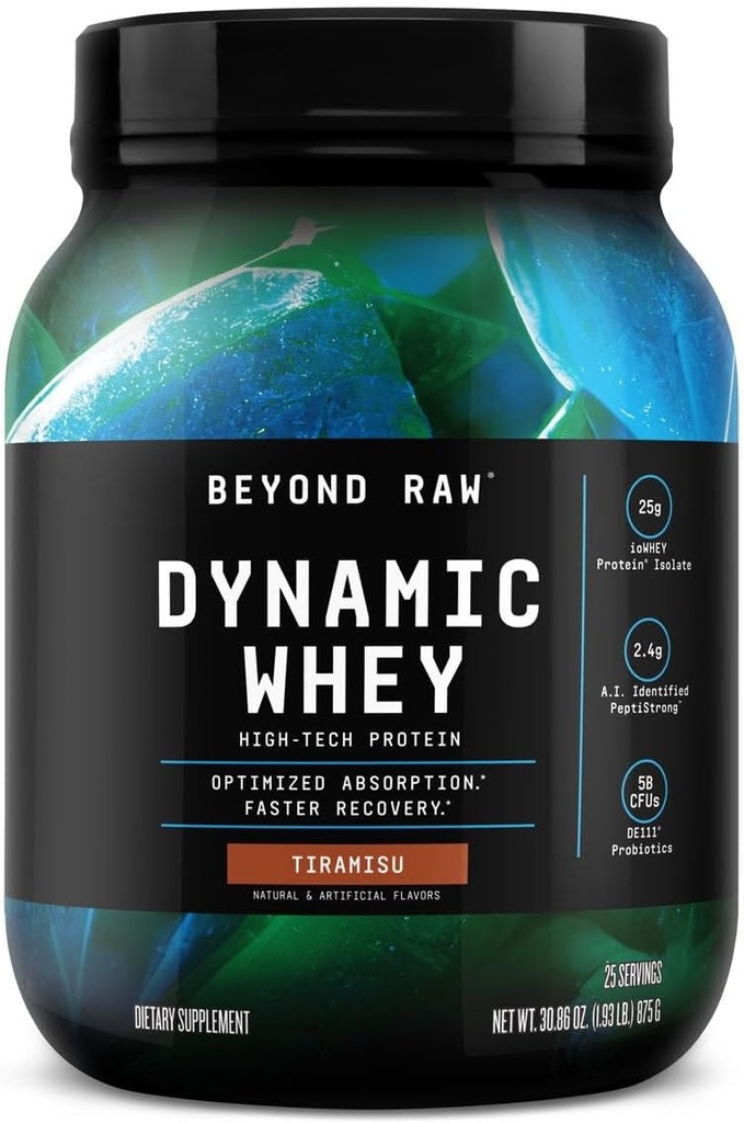 Beyond Raw Dynamic Whey High- Tech Protein - Tiramisu (25 Služeb)
