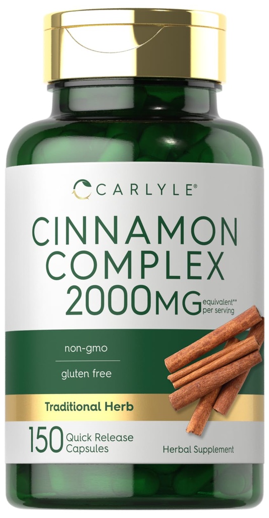 Carlyle Ceylon Skořice Komplex s Gymnema a Mulberry CLAN 124; 150 Kapsle 124; Non- GMO, gluten zdarma dodatek
