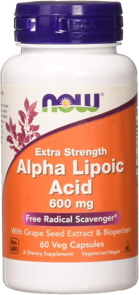 Foods Alpha Lipoic Acid 600mg 60 Vegi Kapsle