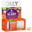 OLLY Imunity Sleep Fast Dissolves, 3mg Melatonin, Vitamin C, Citrus Flavor, 30 denní zásoba - 30 Počet