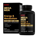 GNC Mega Muži Energie & Metabolismus Multivitamin Kaplety, Klinicky osvědčené Cítit lépe, Calorie Burn, Focus, 100mg kofein, termogenní, imunitní, B Vitamíny, Časované uvolnění, 180 Počet, 90 Day Supply