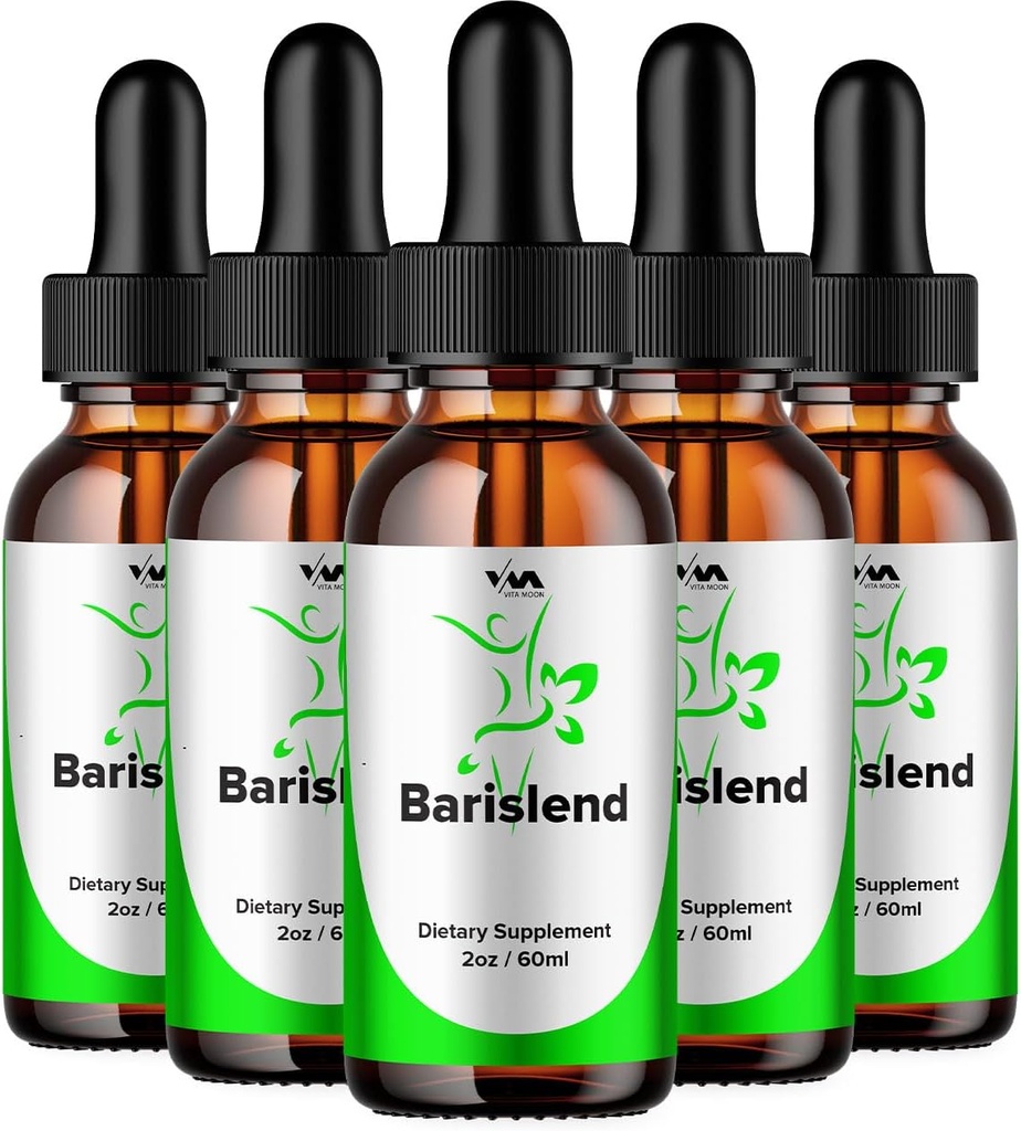 (5 Pack) Barislend Drop zdravé vitamíny Supplement - Barislend Advanced Formule, Barislend 24 hodin Liquid, Barislend Energy a Extra Recenze síly, 5 Měsíce Dodávka