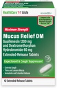 HealthCareAisle Guaifenesin 1200 mg Dextromethorphan Hydrobromid 60 mg Extended Release Tablety - 42 Počet - Mucus Relief Expectorant a Cough Suppressant Vyjádřený pro Chest Congestion Relief