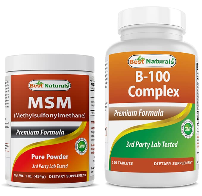 Nejlepší Naturals MSM Powder & B-100 Complex
