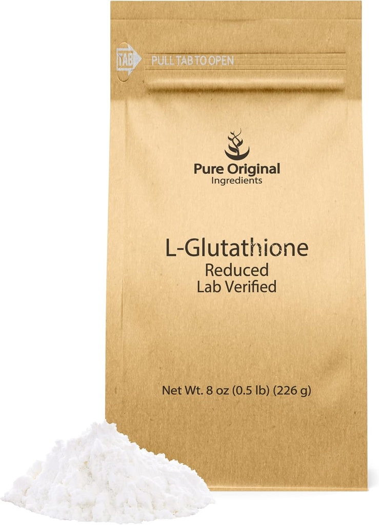 PURE ORIGINAL INGREDIENTS L- Glutathione Powder (8 oz) Reduced, Vždy čistý, Laboratorní ověřený dodatek