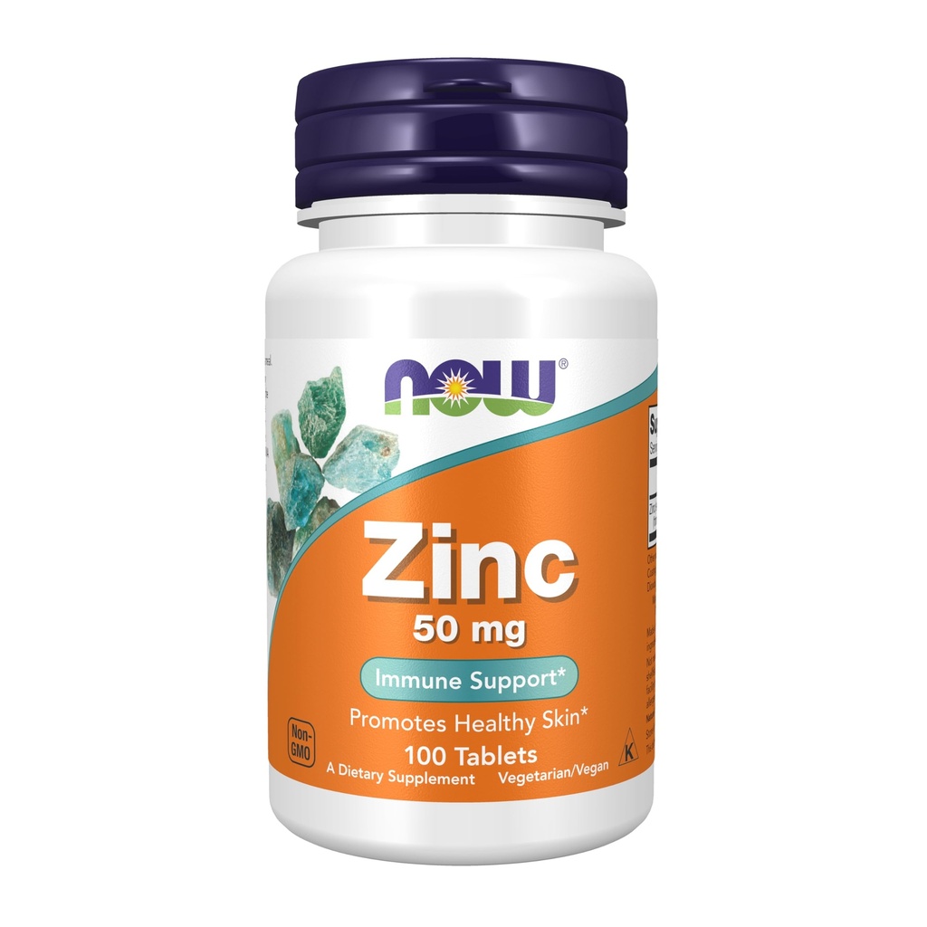 Nyní Potraviny doplňky, zinek (zink glukonát) 50 mg, podporuje enzymové funkce *, imunitní podpora *, 100 tablet