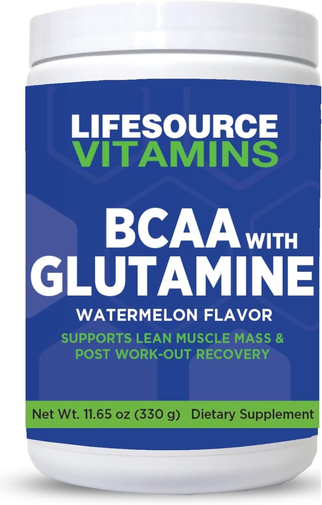 LifeSource Vitamíny BCAA Powder 30 Day Supply - Branched Chain Amino Acids