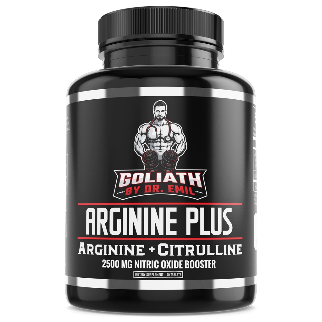 ARGINININE Plus Dr. Emila - L Arginin + L Citruline - 2500 MG High Dose NO Booster Tablety - Příplatek oxidu dusnatého pro vaskularitu a zdraví srdce (Arginine AAKG a Citrulline Malate 2: 1)